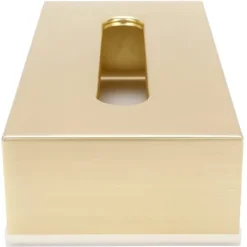 papperslåda innovativ rektangulär servetthållare i rostfritt stål 304 guld