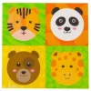 Pappersservetter-Pappersservett Zoo Party 33x33cm 16-pack