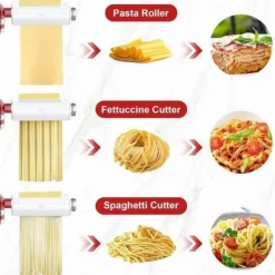 Pastamaskiner-Pasta-tillbehör - GENERIC - COFUN 3 i 1 - Aluminium - Lätt att rengöra - Anpassningsbar