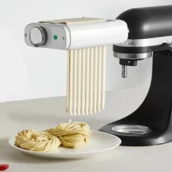 Pastatillsats, 3-i-1 rostfritt stål pastarulle- och skärset, 25,5x14,3x5,4 cm, rostfritt stål