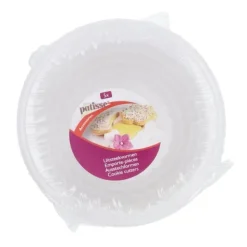 Patisse Kakformar Runda Tandade 5-delars Vita