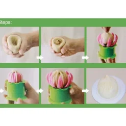 Köksformar-2PCS Manuell Dumpling Form Ångad Fylld Bullform DIY Bakverk Pajform för Kök Matlagningsverktyg