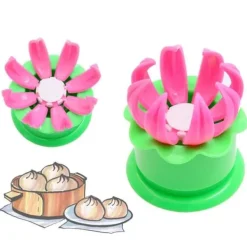 Köksformar-2PCS Manuell Dumpling Form Ångad Fylld Bullform DIY Bakverk Pajform för Kök Matlagningsverktyg