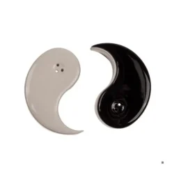 Peppar och saltkar Yin och Yang Salt och peppar kök