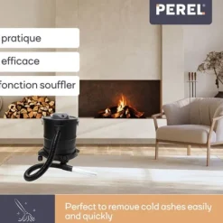 Perel Ash dammsugare, HEPA-filter, blåsfunktion, 1200 W, 20 L