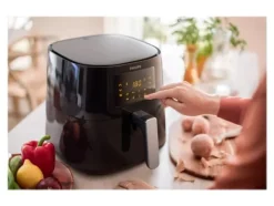 Philips Essential HD9270 Airfryer XL - Varmluftsfritös - 6.2 liter - 2000 W - svart/silver