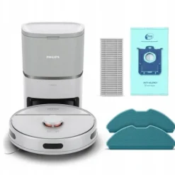 Philips Robotdammsugare-HomeRun Series 3000 Aqua Robot Dammsugare, självrengörande, upp till 200 min, 4 lägen, vit (XU3110/02)