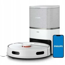 Philips Robotdammsugare-HomeRun Series 3000 Aqua Robot Dammsugare, självrengörande, upp till 200 min, 4 lägen, vit (XU3110/02)