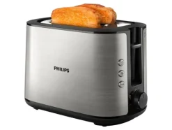 Philips Viva Collection HD2650 Full metal - Brödrost - 2 skiva - 2 Kortplatser - rostfritt stål
