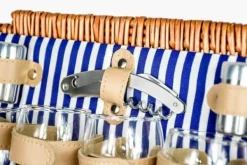 Viking Choice Picknickkorg 4-personer med porslin & termopåse - ljus vass