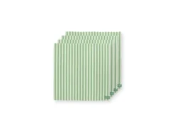 Pappersservetter-PIP Studio S/4 Napkins Stripes Grn