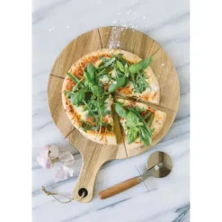 Dorre Pizzaset Sade Skärbräda med Pizzaskärare
