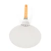 Pizzaspade - Bakspade - Rund - Rostfritt stål - För pizza, paj och tårta - Silver