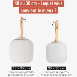 Pizzaspade Chef Pomodoro 36,6 cm - Högkvalitativt Aluminium med Fällbart Handtag