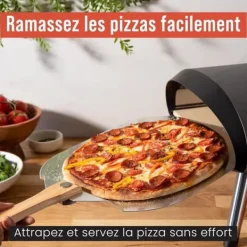 Pizzaspade Chef Pomodoro 36,6 cm - Högkvalitativt Aluminium med Fällbart Handtag
