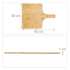 Pizzaspade, 1x50x38 cm, Natur
