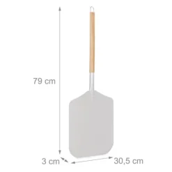 Pizzaspadar-Pizzaspade, 3x30,5x79 cm, Silver