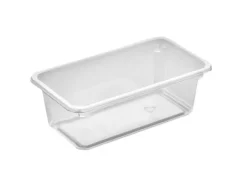 Plastbakke Kageboks K2182-1E 1-rum 710 ml 180x100x61 mm APET,608 stk/krt