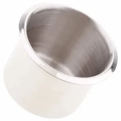 Underläggshållare-Pofet - AUZ4512 - Set med 4 universal mugghållare i rostfritt stål för pokerbord, soffa - 68 x 55 mm