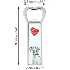 Drinkshakers & Drinkverktyg-Pointer II - flasköppnare med en hund, personlig kylöppnare, unik present till en man från Art-Dog