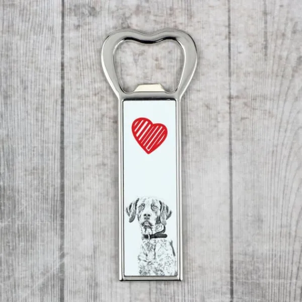 Drinkshakers & Drinkverktyg-Pointer II - flasköppnare med en hund, personlig kylöppnare, unik present till en man från Art-Dog