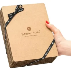 .poivre..champ Kvarn i naturligt trä med set av rör med Kampotpeppar 3 × 10 g