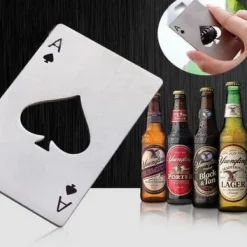 Drinkshakers & Drinkverktyg-Poker En formad vinölöppnare i rostfritt stål