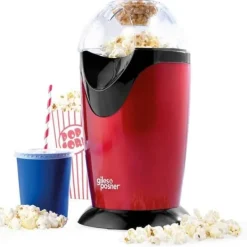 Popcorn Maker - Giles & Posner - EK0493GVDEEU7 - 1200 W - Oljefri - Röd