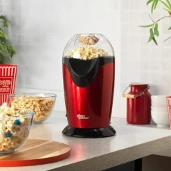 Popcorn Maker - Giles & Posner - EK0493GVDEEU7 - 1200 W - Oljefri - Röd