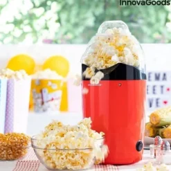 Popcornmaskin - InnovaGoods - PopCot - Röd - 1200 W - Kompakt design - Varmluft