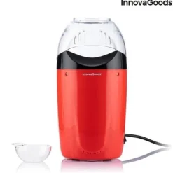 Popcornmaskin - InnovaGoods - PopCot - Röd - 1200 W - Kompakt design - Varmluft