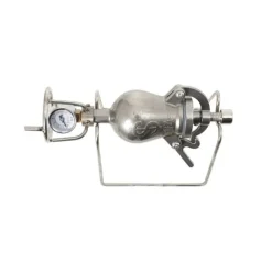 Popcornmaskin - Manuell popcornpanna - Rostfritt stål - För spis och öppen låga - Tjock vägg - Mini