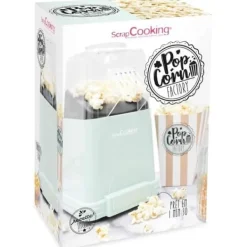 Popcornmaskin - SCRAPCOOKING - Retro Chic - 1200 Watt - Söt och salt popcorn