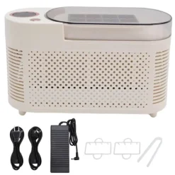 Portabel isbitsmaskin - Bordsmodell - 8 isbitar per omgång - 120 W - Kompakt design - Enkel att använda - EU-version - Svart