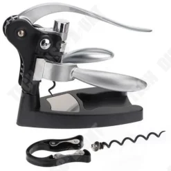 Korkskruvar-Öppnare - Metall - Korkskruv med Spak - 3 Delar - Idealisk för Vin, Champagne, Öl