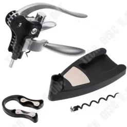 Korkskruvar-Öppnare - Metall - Korkskruv med Spak - 3 Delar - Idealisk för Vin, Champagne, Öl