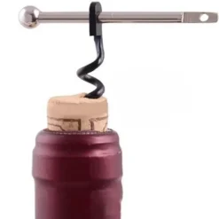 Korkskruvar-Öppnare - Mini - Rostfritt stål - Röd - 6,5 x 0,8 cm - 50 g