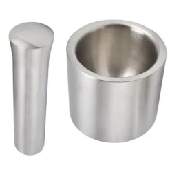 Mortlar & Mortelstötar-Praktisk kökskvarn med dubbel struktur för mat