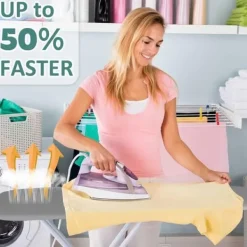 Tvättutrustning-Premium strykbrädeskydd för snabb och enkel strykning, lämplig för ångstrykjärn, 41 cm x 120 cm