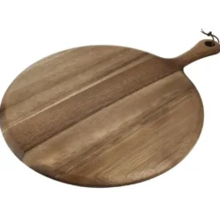 Presentationstavla - Olympia - Acacia - 330 mm - Rund - Brun