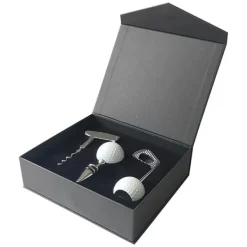 Verktygsset För Drinkar-Presentbox Golftema SET 3 delar Korkskruv Vinkork Flasköppnare