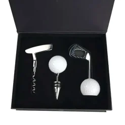 Verktygsset För Drinkar-Presentbox Golftema SET 3 delar Korkskruv Vinkork Flasköppnare