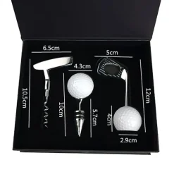Verktygsset För Drinkar-Presentbox Golftema SET 3 delar Korkskruv Vinkork Flasköppnare