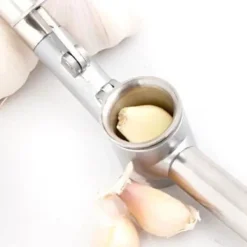 Vitlökspressar-Pressade - Heavy Duty Deluxe - Rostfritt stål - 16 cm - Avtagbar - Lätt att rengöra