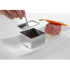 Presser för fyrkantig konfektyrform för kakor 80x80mm Hendi 512234