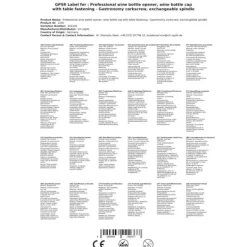 Korkskruvar-Professionell Korkskruv, Vinöppnare, Flasköppnare - WEINFLASCHENENTKORKER - vinflaska öppnare