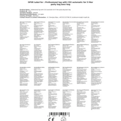 Professionell Tap med CO2 automatiska för 5 liter party kagge