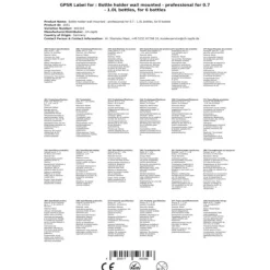 Professionellt Roterbar Flaskeholder för 0,7 - 1,0L flaskor - Roterbar Flaskeholder för 6 flaskor