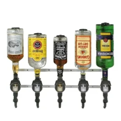 Professionellt Roterbar Flaskeholderför 0,7 - 1,0L flaskor - Roterbar Flaskeholder för 5 flaskor