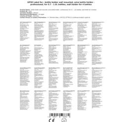 Professionellt Roterbar Flaskeholder för 0,7 - 1,0L flaskor - Roterbar Flaskeholder för 4 flaskor